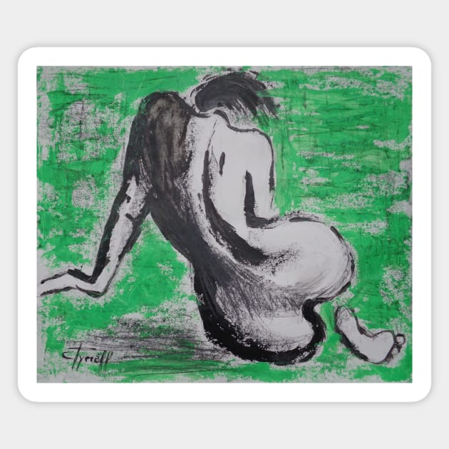 Curves 37 - Female Nude Sticker by CarmenT